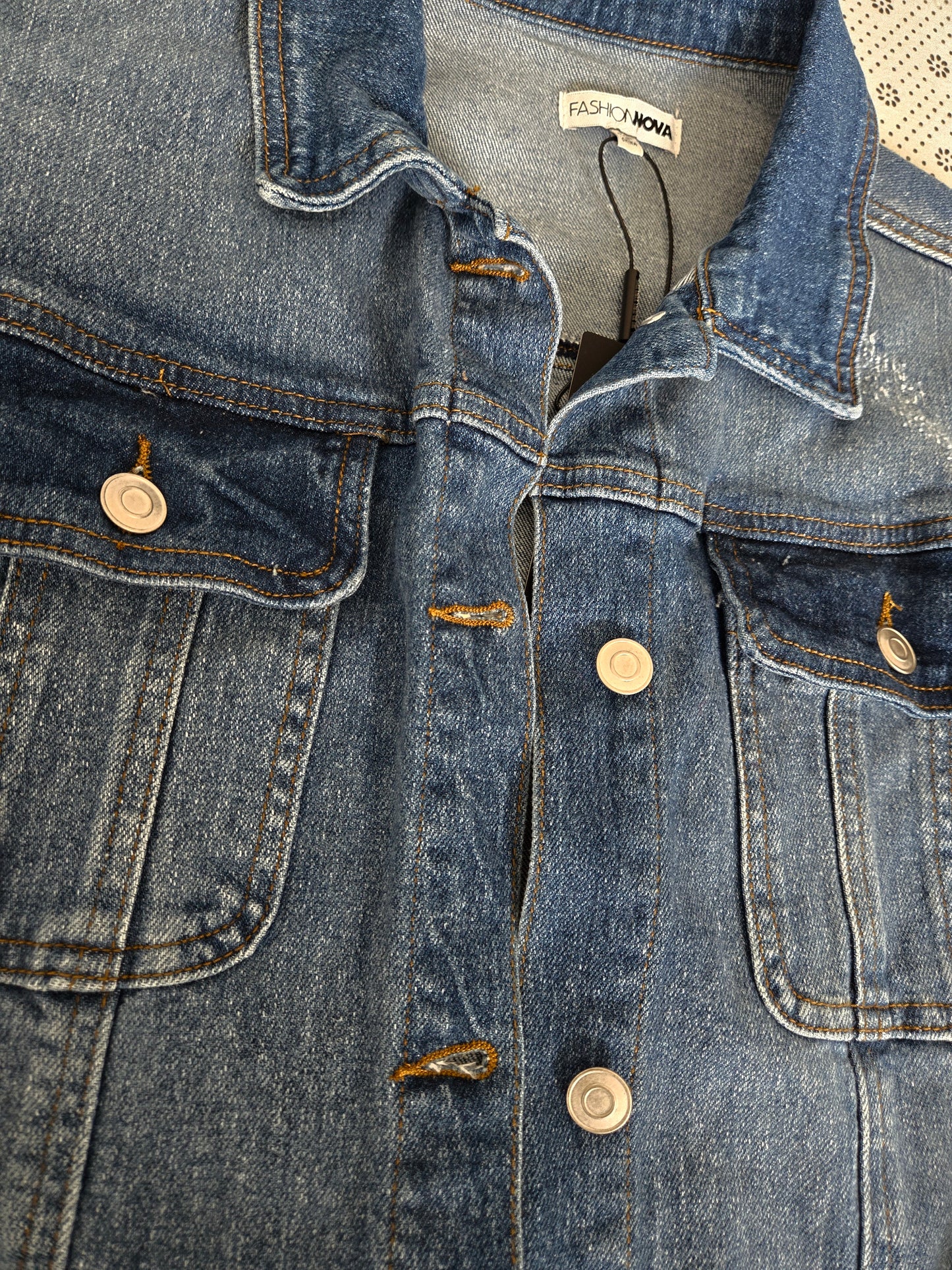 Fashion Nova Long Denim Jacket for Women