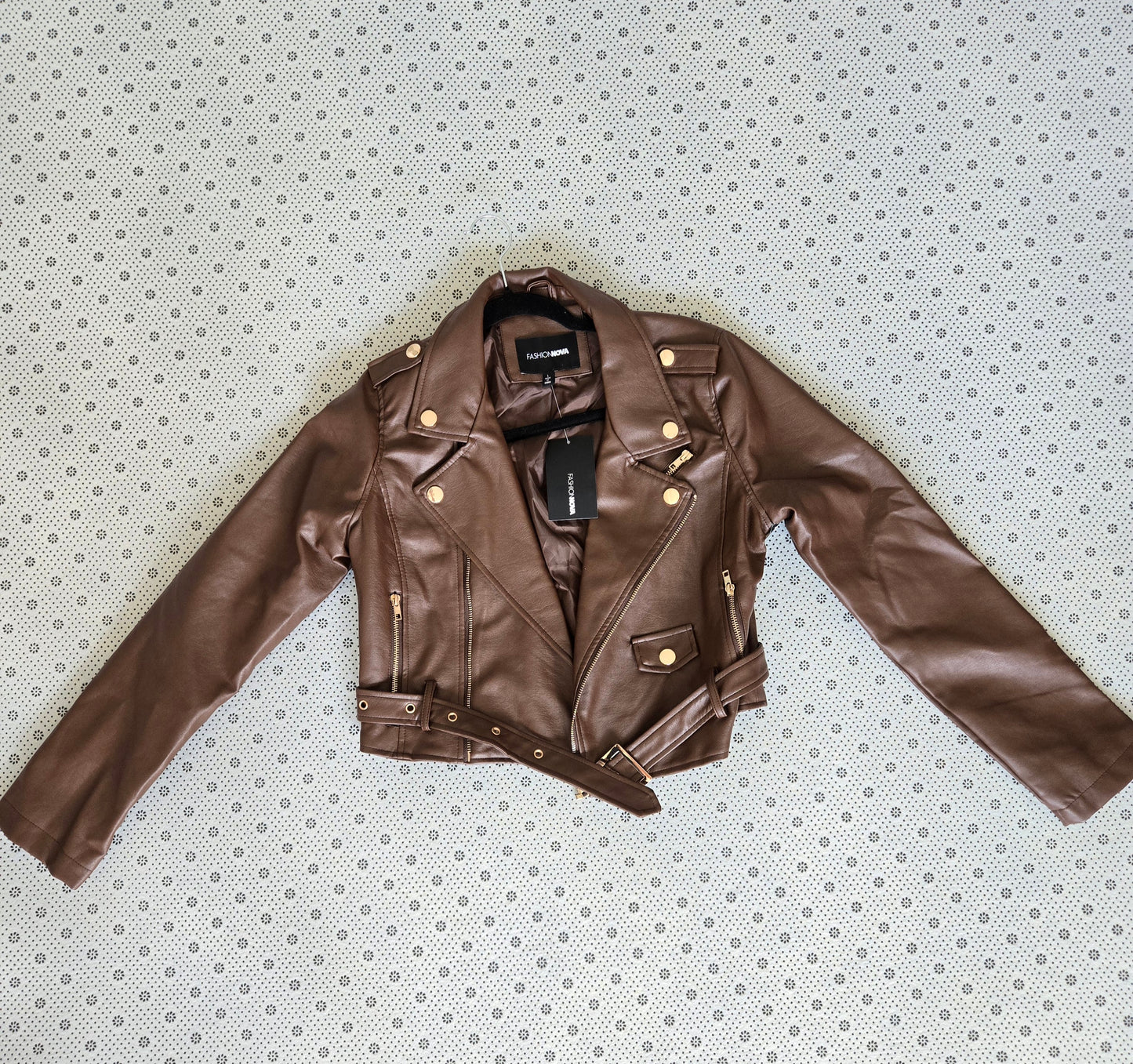 FASHION NOVA Faux Leather Jacket for Women