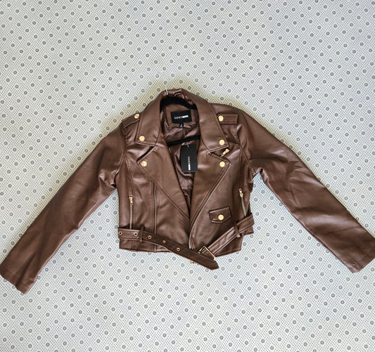 FASHION NOVA Faux Leather Jacket for Women